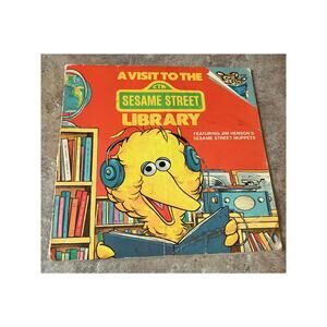 Vintage 1986 Sesame Street Book‎ A Visit to the Sesame Street Library Jim Henson